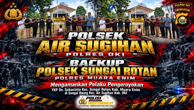 Lintas Polsek Bergerak, DPO Pengeroyokan di Muara Enim Dibekuk di Wilayah OKI
